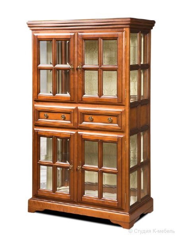 Шкаф с витриной «Сальвина» СКМ-003-26